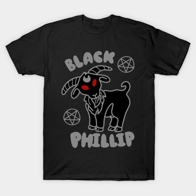 Black Phillip T-Shirt by Espiricuicui